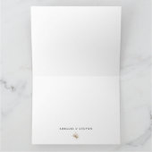 Romantische Bohemen en Pampas Grass Wedding Bedankkaart (Binnen)