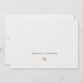 Romantische Bohemen en Pampas Grass Wedding Bedankkaart (Achterkant)