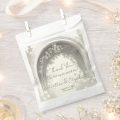 Romantische Boho Botanische Boog Huwelijk Bedankzakje (Geknipt)