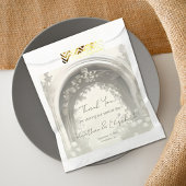 Romantische Boho Botanische Boog Huwelijk Bedankzakje