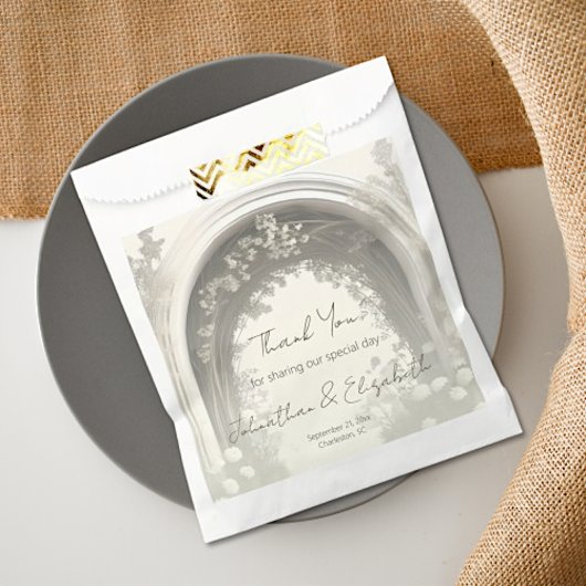 Romantische Boho Botanische Boog Huwelijk Bedankzakje