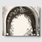 Romantische Boho Botanische Boog Huwelijk Gastenboek (Achterkant)