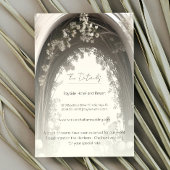 Romantische Boho Botanische Boog Huwelijk Informatiekaartje