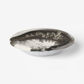 Romantische Boho Botanische Boog Huwelijk Papieren Kommen (Gebogen)