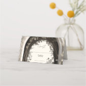 Romantische Boho Botanische Boog Huwelijk Plaatskaartje (Voorkant)