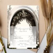 Romantische Boho Botanische Boog Huwelijk RSVP Kaartje