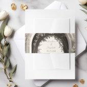 Romantische Boho Botanische Boog Huwelijk Uitnodigingen Wikkel