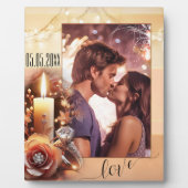 Romantische Boho Chic Verloving fotoplaat (Voorkant)