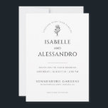 Romantische Boho Fotobruiloft Moderne Minimalist Kaart<br><div class="desc">Deze eenvoudige foto en typografie huwelijksuitnodiging, functies, een strakke minimalistische ontwerp sjabloon aan te passen voor uw huwelijksuitnodiging. Gebogen type en een klein bloemenelement maken deze typografische stijl opvallen. U kunt de eenvoudige ontwerptool gebruiken als u de lettertypen en achtergronden wilt wijzigen. Een aardse outdoor bohemien foto van de bruid...</div>