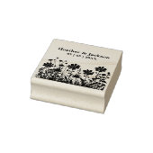 Romantische Boho Landelijke Wilde Bloemen Trouwnam Rubberstempel (Stempel)