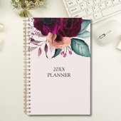 Romantische  Boho Purple Flowers 2026 Planner