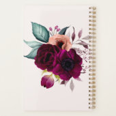 Romantische  Boho Purple Flowers 2026 Planner (Achterkant)