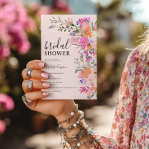 Romantische boho roze wilde bloementuin vrijgezell