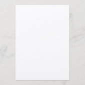 Romantische Boho Stof Roze Pampas Bloemige Bruilof Menu (Achterkant)