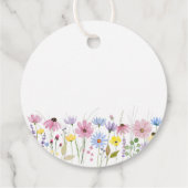 Romantische Boho Tuin Wilde Bloemen Bedankt Bedankjes Labels (Achterkant)