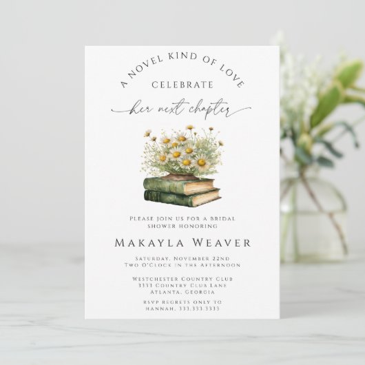 Romantische Boho Volgende Chapter Bloemen Vrijgeze Kaart (Staand voorkant)