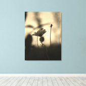 Romantische Bomen & Bloemen – Boho Botanische Fant Canvas Afdruk (Insitu (Houten vloer))