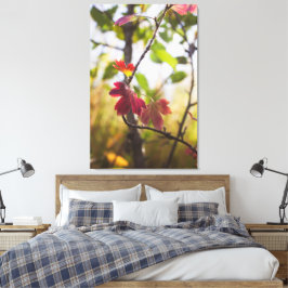 Romantische bomen & bloemen – Botanische fantasie Canvas Afdruk