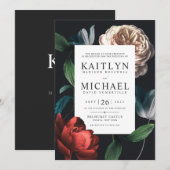Romantische Botanic Wedding Invitation Set No.01 Kaart