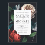 Romantische Botanic Wedding Invitation Set No.01 Kaart<br><div class="desc">Romantische botanische bruiloft uitnodigingsset. Moderne  bloemstukken.</div>