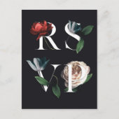 Romantische Botanic Wedding RSVP Briefkaart V 01 (Voorkant)