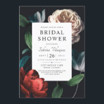 Romantische Botanische Bruids Douche Uitnodiging V<br><div class="desc">Romantische Botanische Bruids Douche Uitnodiging V 01 . Moderne  bloemstukken.</div>