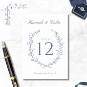 Romantische Botanische Crest Bruiloft Kaart