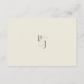 Romantische Botanische Daisy Wedding Details Kaart (Achterkant)