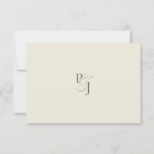 Romantische Botanische Daisy Wedding Response Kaar RSVP Kaartje (Achterkant)