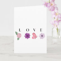 Romantische botanische kaart voor Valentijnsdag of