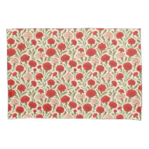 Romantische Botanische Rode Anjer Bloemen