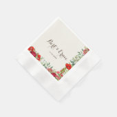 Romantische botanische trouwcocktail met munt servet (Hoek)