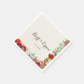 Romantische Botanische Trouwstandaard Cocktailserv Servet (Hoek)