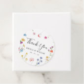 Romantische Botanische Wildflower bruiloft Bedankjes Labels (In situ)