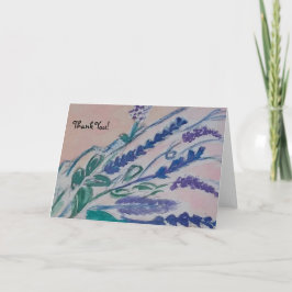 romantische bouquet bedankkaart