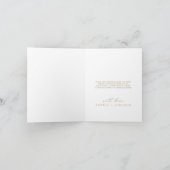 Romantische Bourgogne en Goud 3 Foto Collage Bruil Bedankkaart (Binnen)