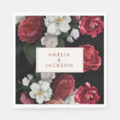 Romantische Bourgondië zwart en rood herfst Bruilo Servet (Voorkant)