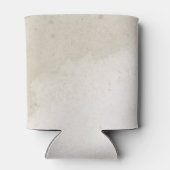 Romantische Bourgondische bloemen en groene blader Blikjeskoeler (Achterkant)