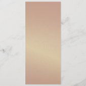 Romantische Bourgondische bruiloft Menu (Achterkant)