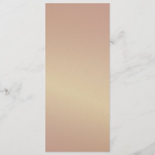 Romantische Bourgondische bruiloft Menu (Achterkant)