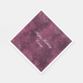 Romantische Bourgondische Sparkle Glitzy Verjaarda Servet (Hoek)