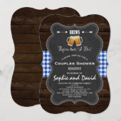 Romantische BREWS voor hun "ik doe"-Verloving Kaart (Voorkant / Achterkant)