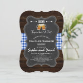 Romantische BREWS voor hun "ik doe"-Verloving Kaart (Staand voorkant)