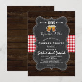 Romantische BREWS voor hun "ik doe"-Verloving Kaart (Voorkant / Achterkant)