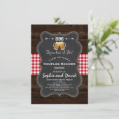 Romantische BREWS voor hun "ik doe"-Verloving Kaart (Staand voorkant)