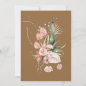 Romantische bridal Couple Llama Unique Wedding Kaart (Achterkant)