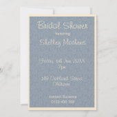 romantische bride bridal douche - uitnodiging (Achterkant)