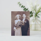 Romantische bride- en groomkaarten briefkaart (Staand voorkant)