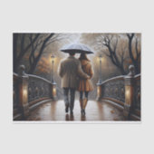 Romantische Bridge Walk Decoupage Tissuepapier (Voorkant)