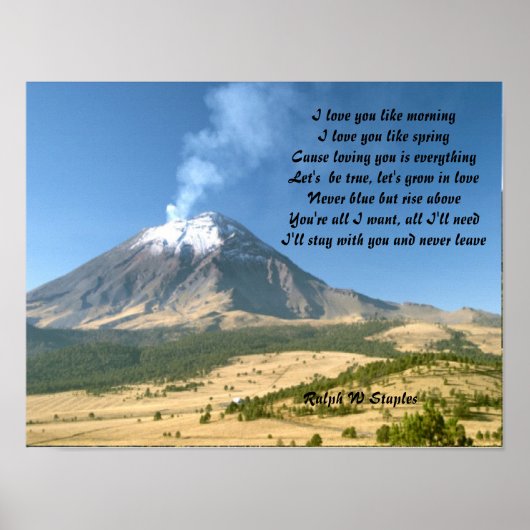 Romantische briefkaarten poster (Voorkant)